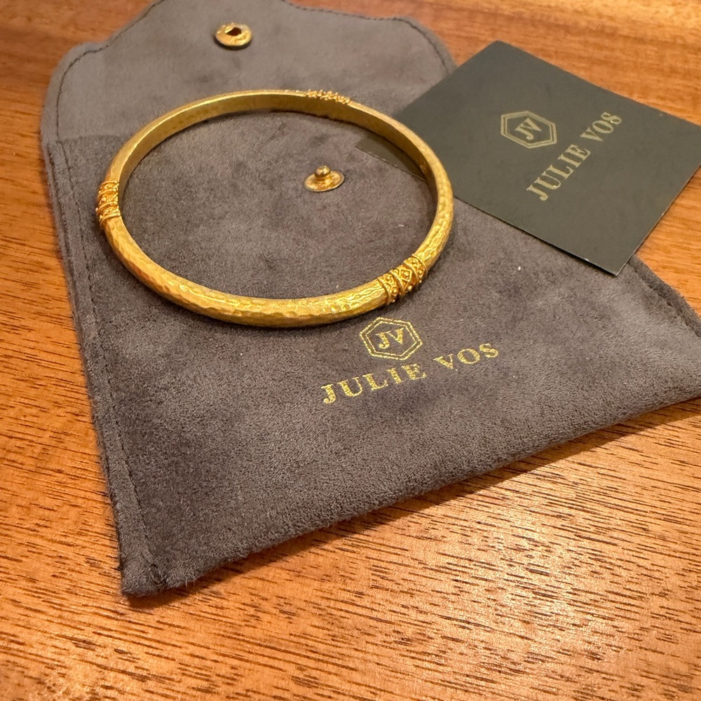 Julie Vos Gold-Tone Mixed Bangle Bracelet Set - Picture 4 of 4